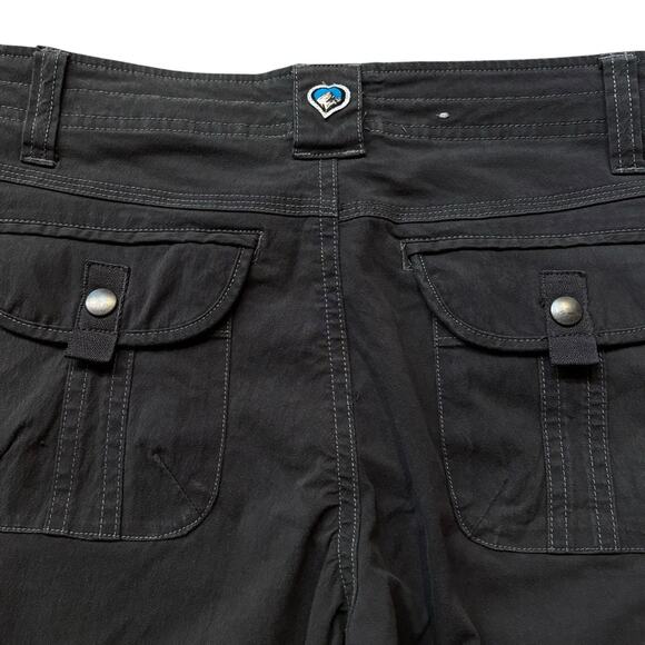 Kuhl Splash Roll Up Mid Rise Pants Dark Green UPF Quick Dry Pockets Women's 2 - Picture 7 of 9